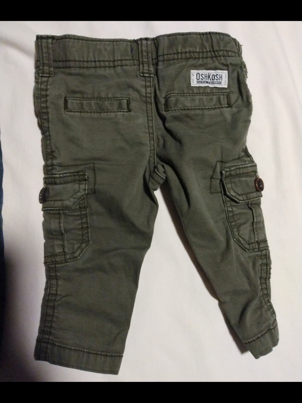 Burberry Blue Denim Jeans & Oshkosh Bgosh Olive Cargo Pants - Picture 10 of 10